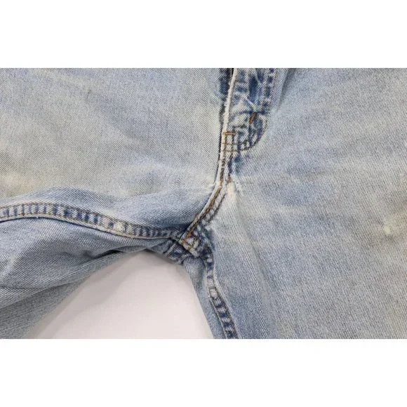 Vintage 90s Levis 550 Orange Tab Mens 32x32 Thrashed Relaxed Fit Denim Jeans